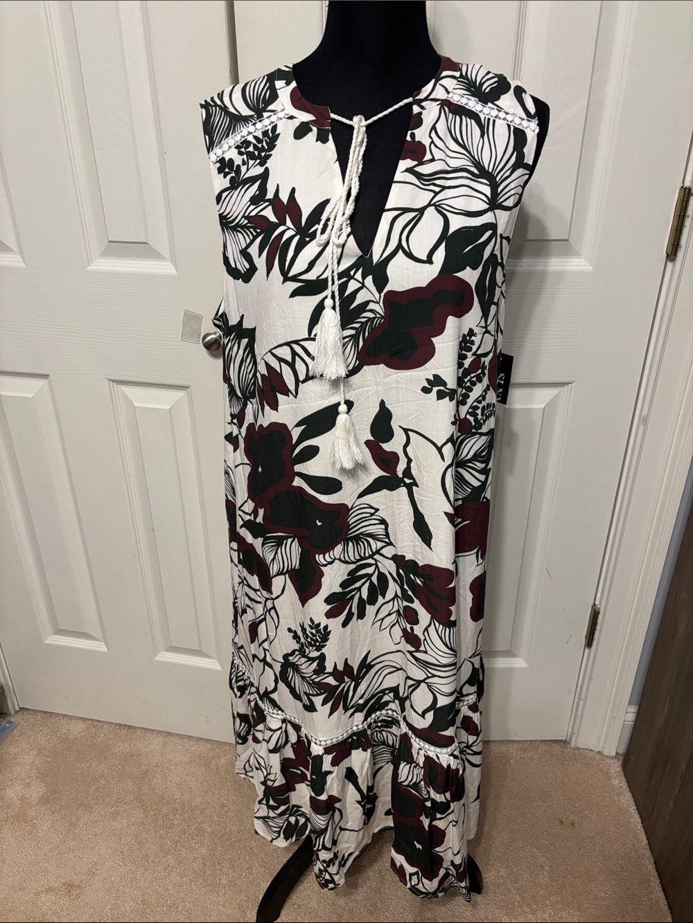 SLNY Drop Waist Plus Shift Dress